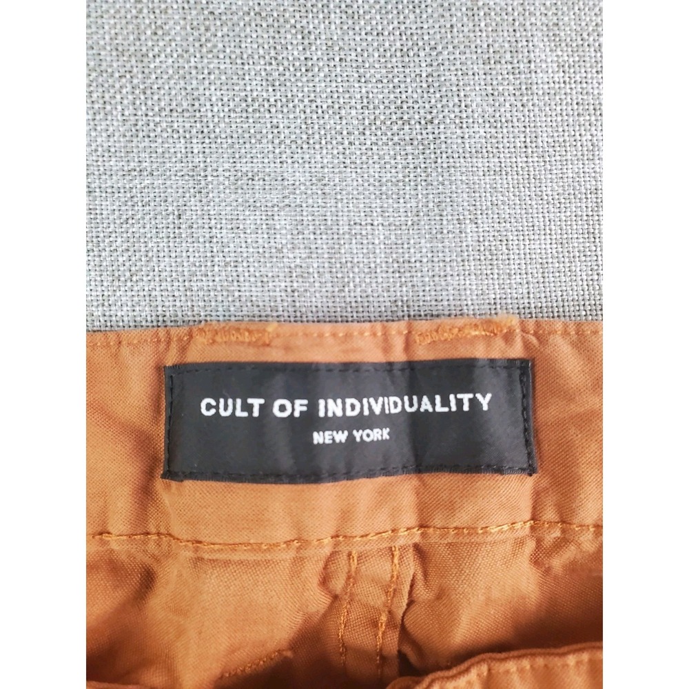 Cult Of Individuality Rocker Cargo Pants Size 44x 31 Brown Slim Fit Streetwear - Picture 7 of 16
